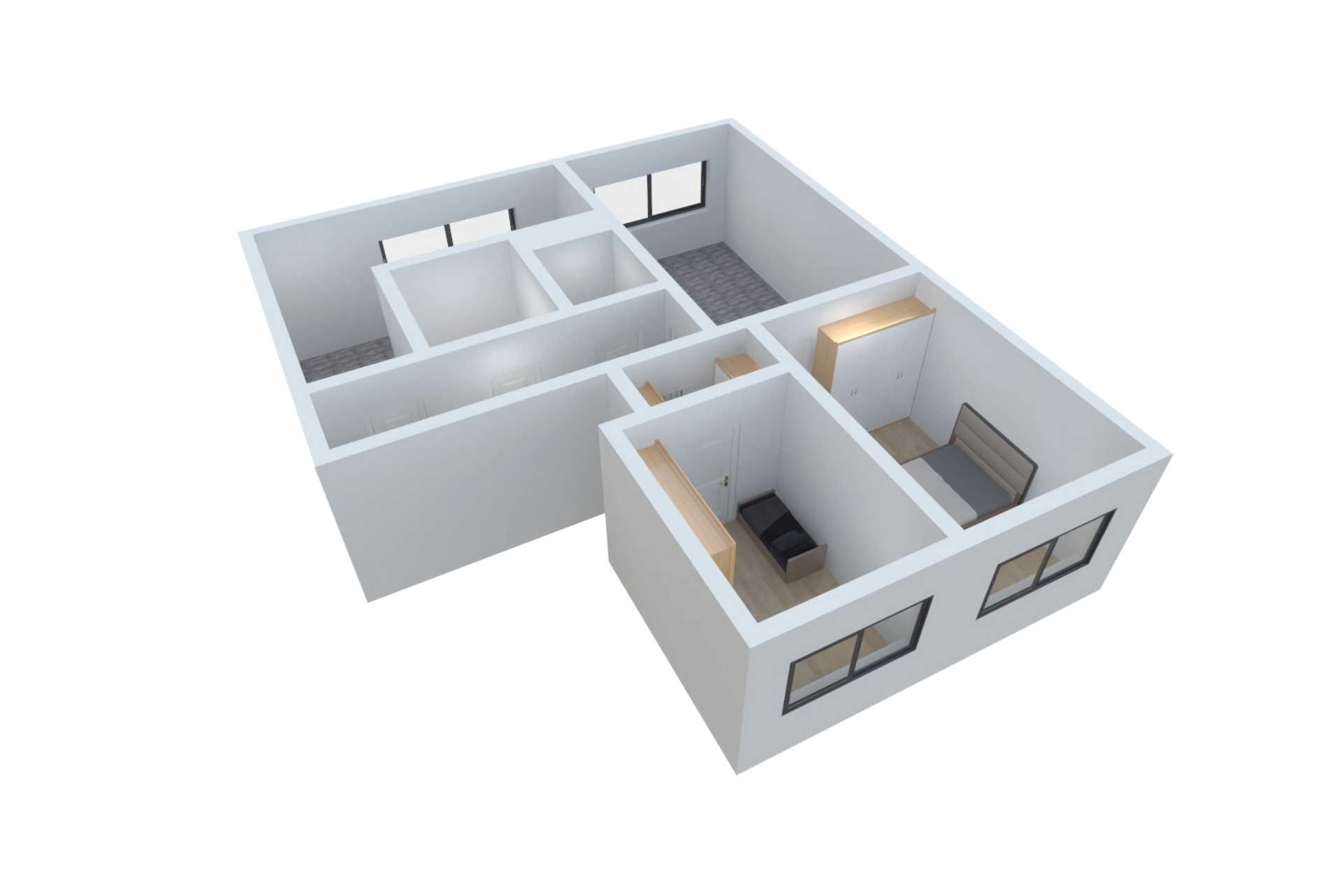 Ukázka 3D půdorysu